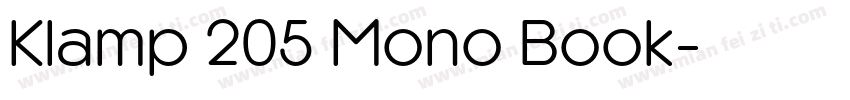 Klamp 205 Mono Book字体转换
